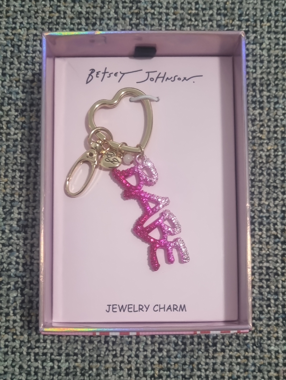 BETSEY JOHNSON Open Frame Jewelry Charms/Key Chains - Pick One - Picture 2 of 8